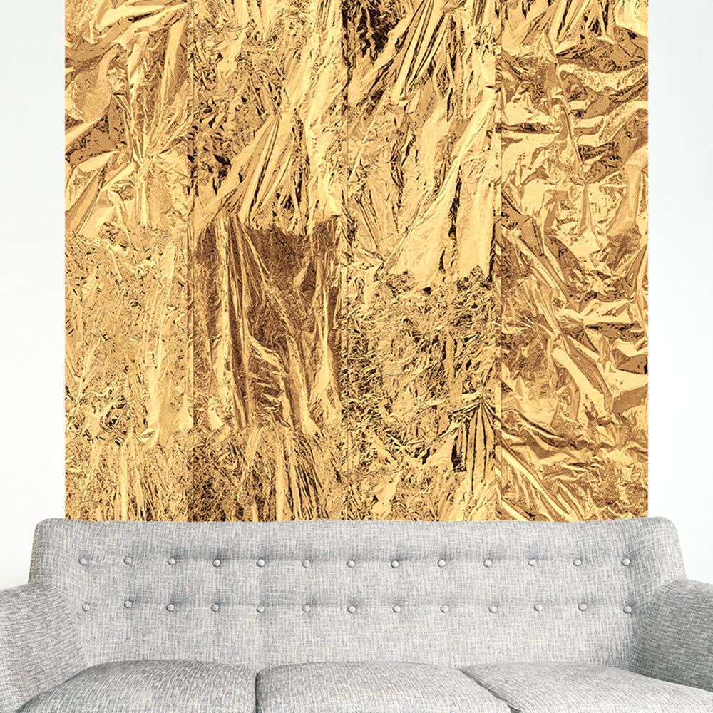 marque generique - 50x1000 Papier peint Deko Panels Contemporain Golden clouds - Papier peint