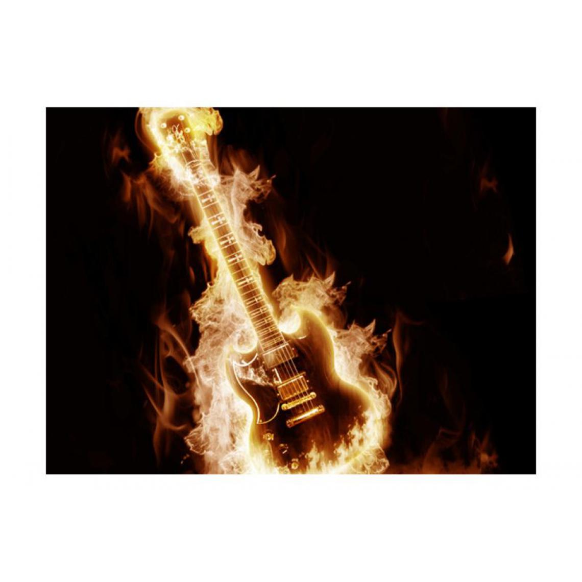 Artgeist - Papier peint - Guitare en flammes .Taille : 400x309 - Papier peint
