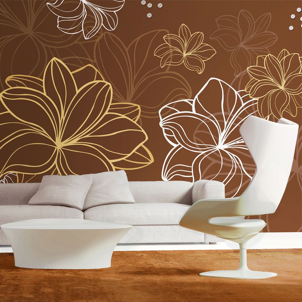 Bimago - Papier peint | Autumnal flora | 400x270 | Fonds et Dessins | Motifs floraux | - Papier peint