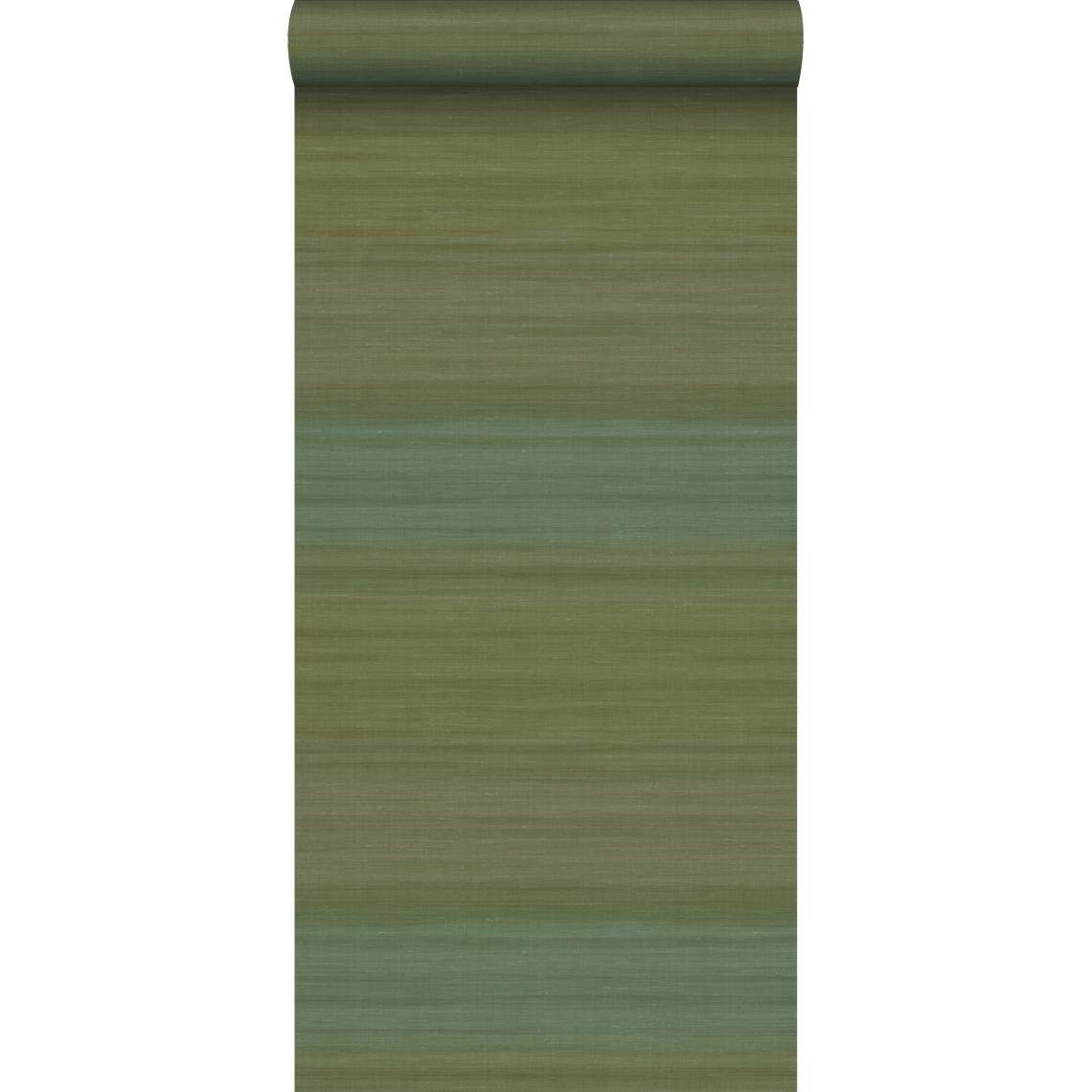 Origin - Origin papier peint structure tissée avec des couleurs dégradées vert mousse - 347752 - 0.53 x 10.05 m - Papier peint