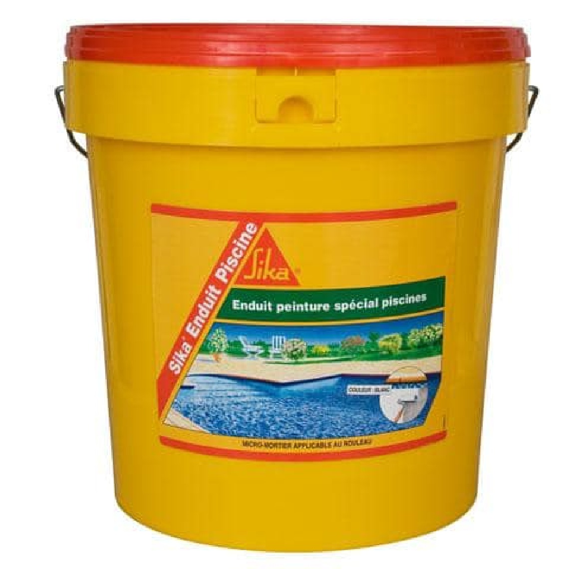 Sika - Complément d'imperméabilisation pour piscine SIKA Enduit Piscine - Blanc écume - Kit 18,48kg - Peinture extérieure