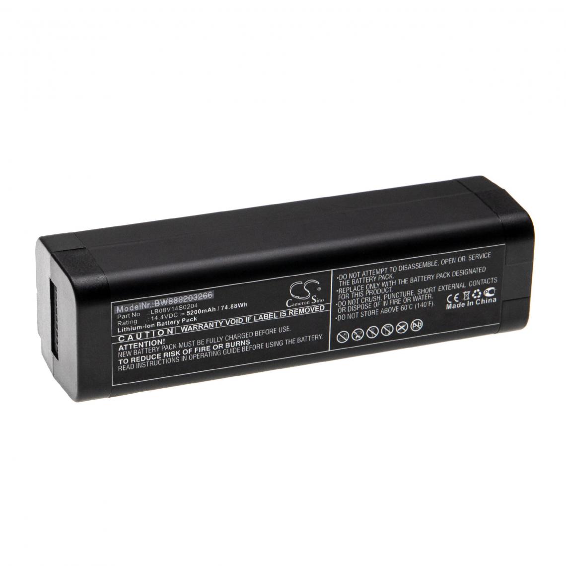 Vhbw - vhbw Batterie compatible avec Opwill OTP6200, OTP-6200 outil de mesure (5200mAh, 14,4V, Li-ion) - Piles rechargeables