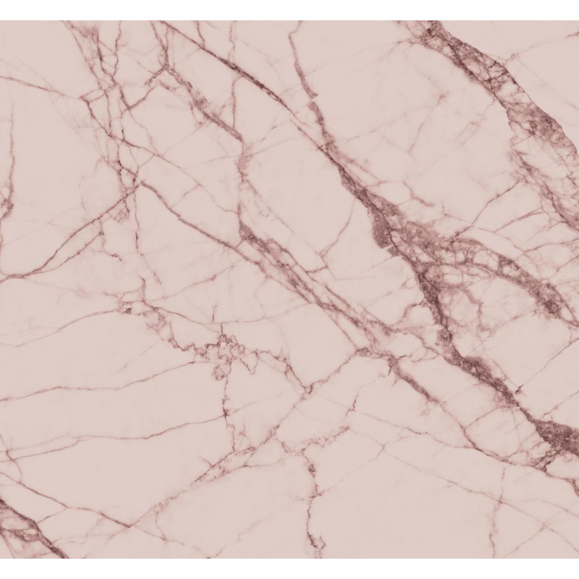 ESTAhome - ESTAhome papier peint panoramique marbre gris rose - 158949 - 3 x 2.79 m - Papier peint