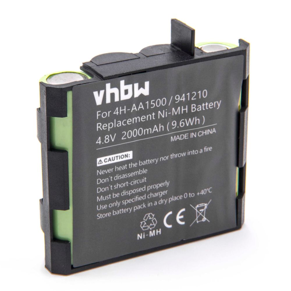 Vhbw - vhbw NiMH batterie 2000mAh (4.8V) pour appareil de médecine comme simulateur musculaire comme Compex 4H-AA1500 - Piles spécifiques