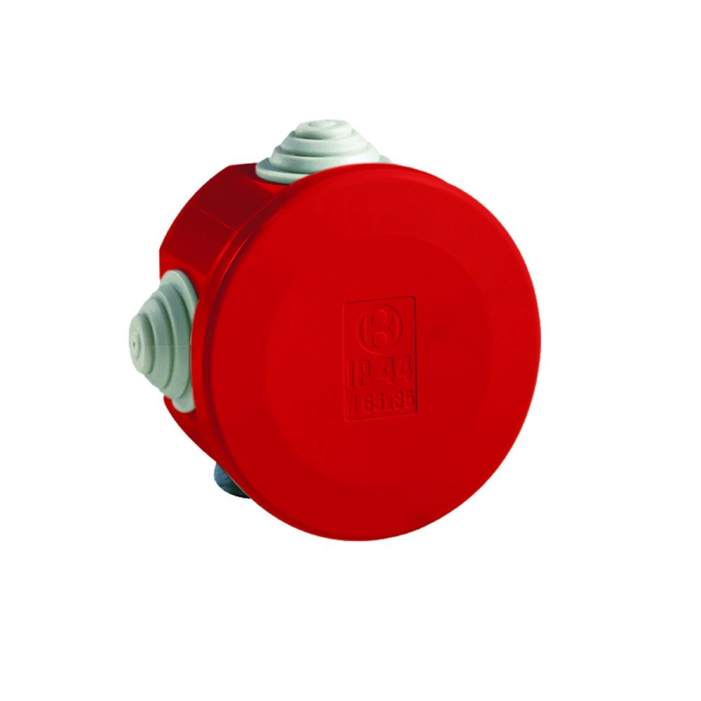 Iboco - boite de dérivation - a tétines - diamètre 80 mm - rouge - boite étanche - iboco 05543 - Boîtes de dérivation