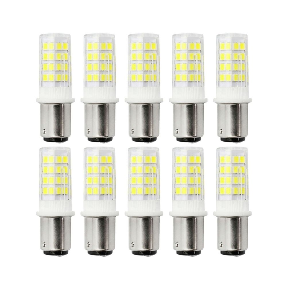 Wewoo - Ampoule LED SMD 2835 10 PCS BA15D 5W 2835SMD 51LEDs Ceramics Light Lampe à DEL à DEL, CA 220-240V (Blanc froid) - Ampoules LED