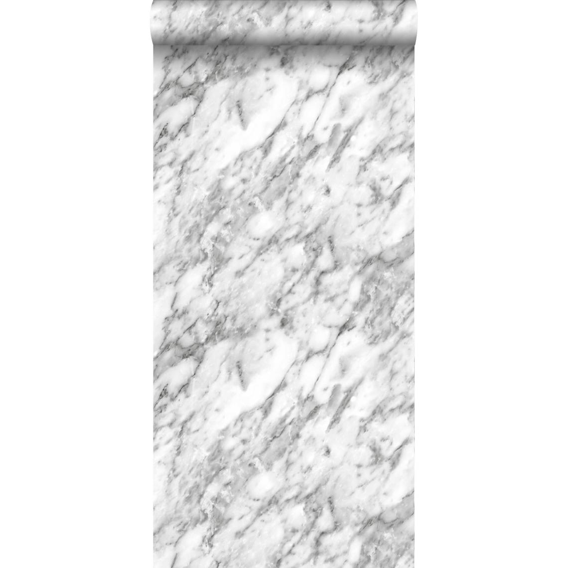 ESTAhome - ESTAhome papier peint marbre noir et blanc - 139119 - 0.53 x 10.05 m - Papier peint