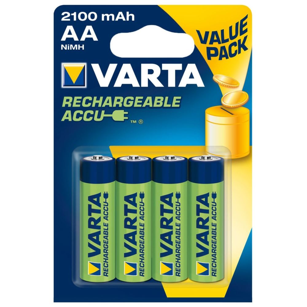 Varta - PILE RECHARGEABLE AA BASIC LINE 2100MAH X4 - Piles rechargeables