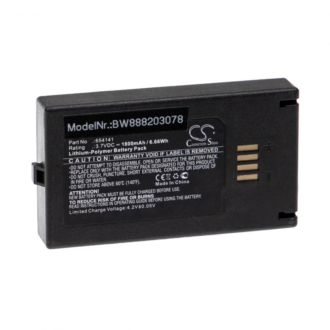 Vhbw - vhbw Batterie remplacement pour Nova 654141 pour appareil médical (1800mAh, 3,7V, Li-polymère) - Piles spécifiques