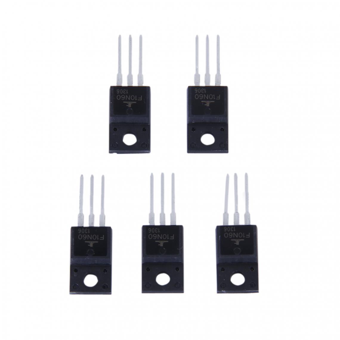 marque generique - Lot 5pcs Transistor De Puissance MOSFET 10N60 10N60C 10A 600V TO-220F - Appareils de mesure