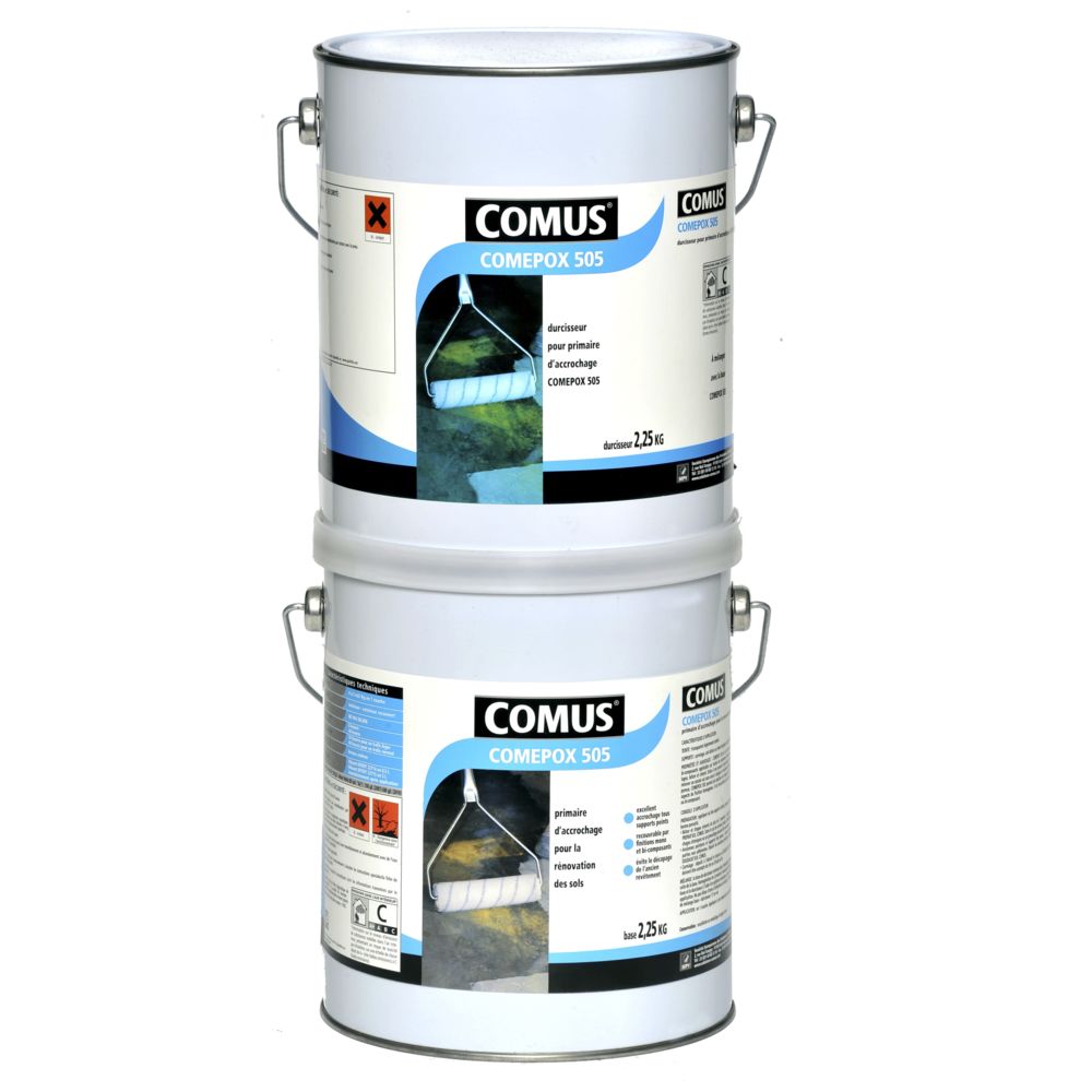 Comus - COMEPOX 505- 4,5 KG Primaire d'accrochage bi composant pour la rénovation des sols et des murs - COMUS - Sous-couche sol