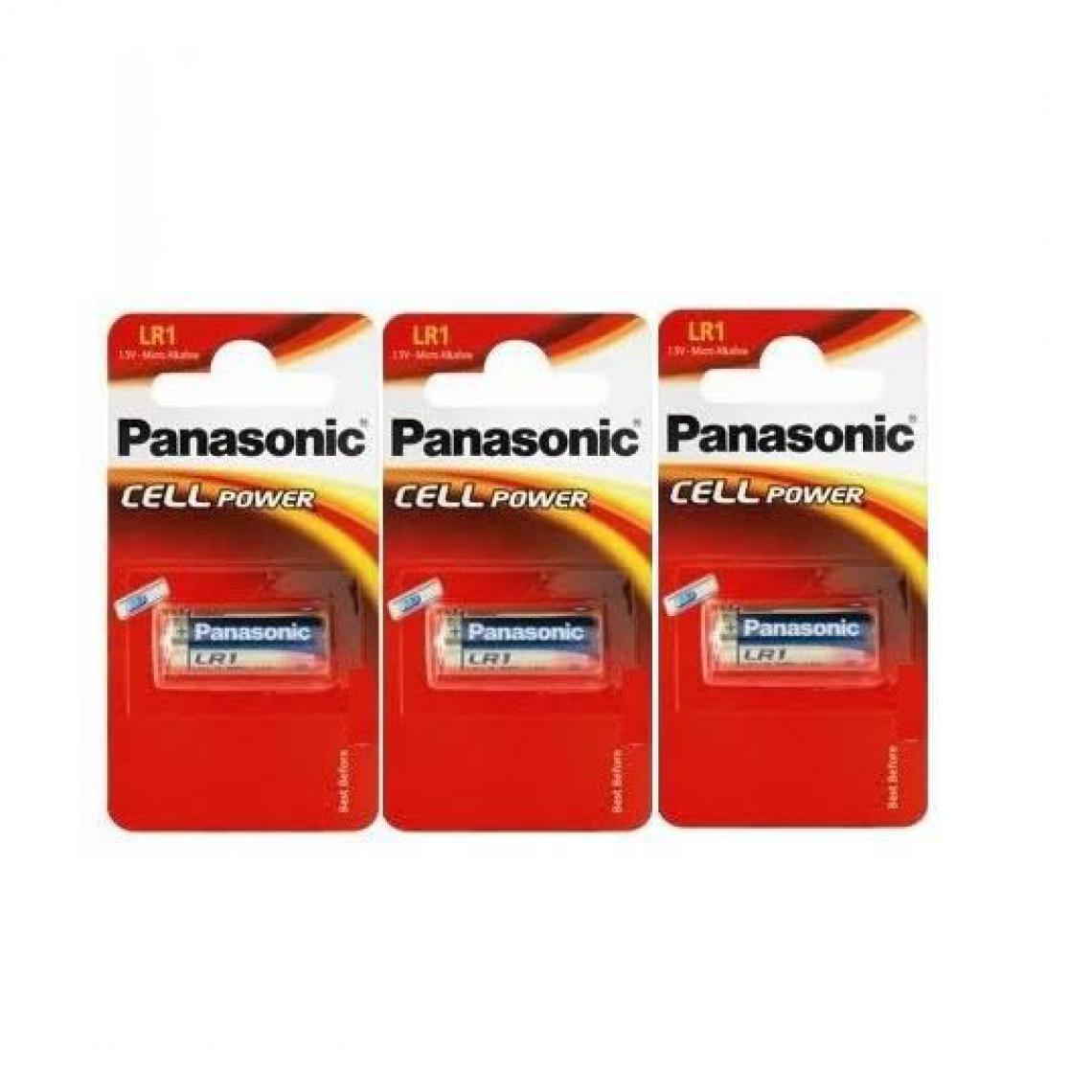 Panasonic - Rasage Electrique - Panasonic lot de 3 piles LR - Piles standard