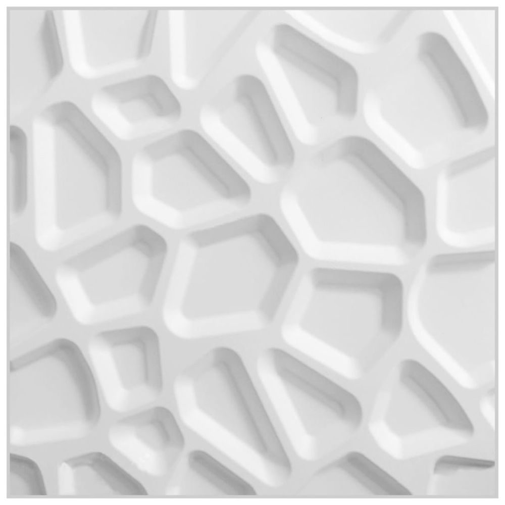 Icaverne - Moderne Matériaux de construction ligne Malé WallArt Panneaux muraux 3D Gaps 12 pcs GA-WA01 - Lambris
