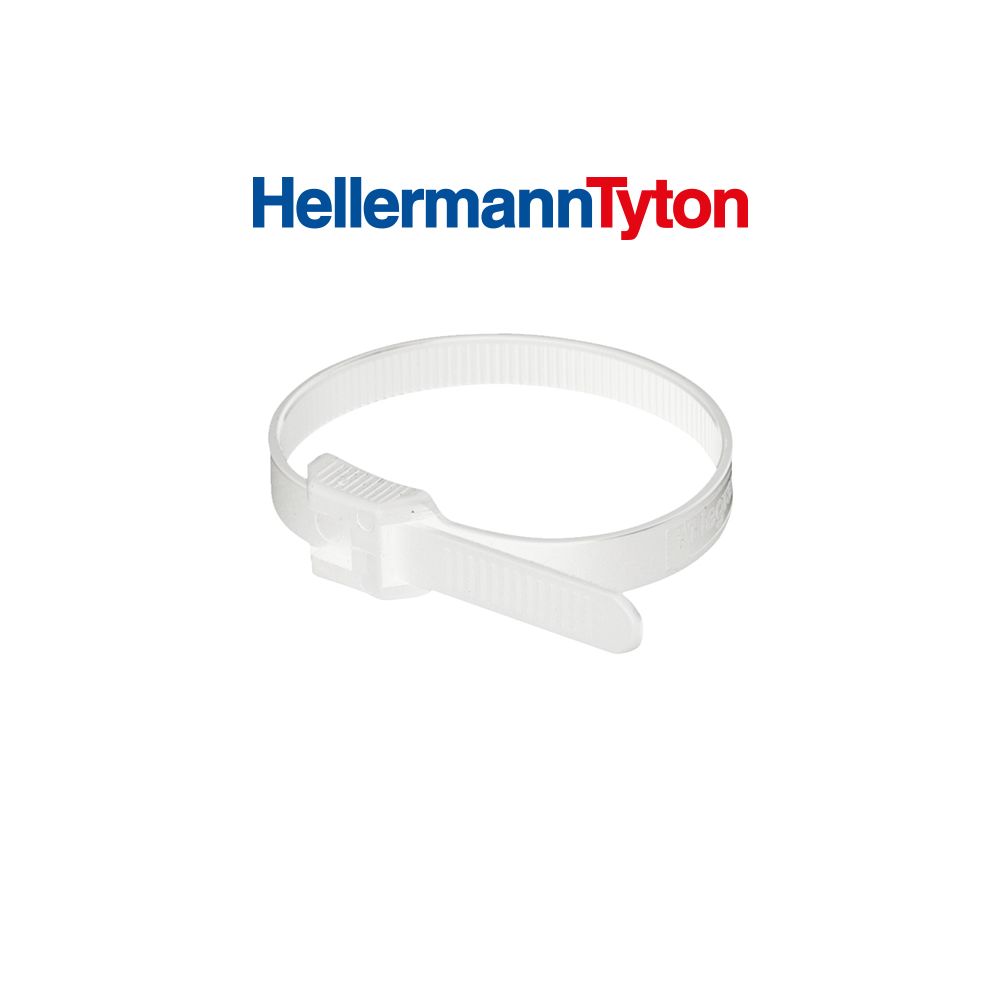Hellermann Tyton - Hellermann Tyton - 100 colliers de serrage blanc 100 x 2,5 mm - Fils et câbles électriques