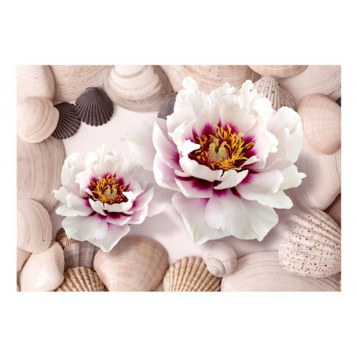 Artgeist - Papier peint - Flowers and Shells .Taille : 100x70 - Papier peint