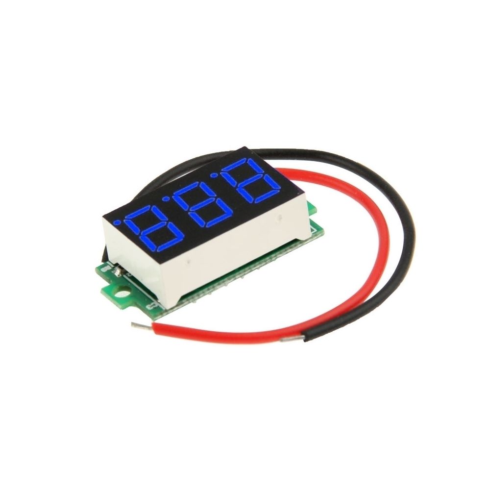Wewoo - Mètre de panneau de tension numérique de la lumière bleue DC 3.2-30V mini - Appareils de mesure