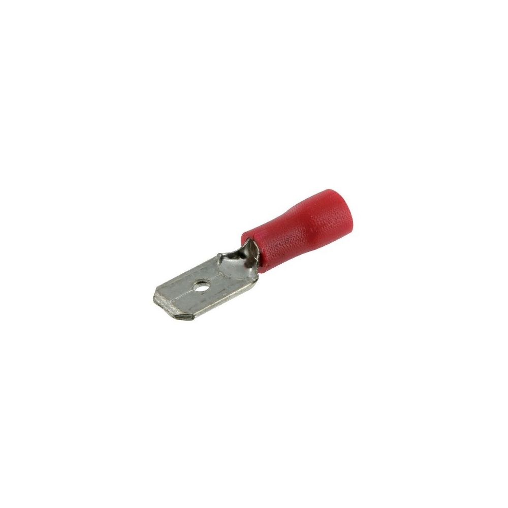 Dhome - Clip m,le pré isolé ls rouge 6,35 10 - Accessoires de câblage