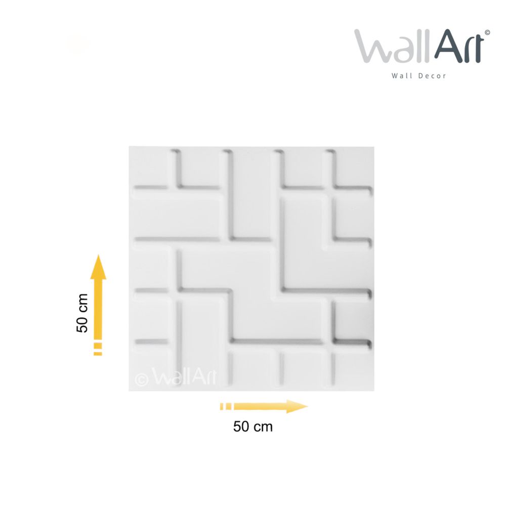 Wallart - Panneau mural 3D WallArt Tetris 3m2 - Panneau décoratif mural