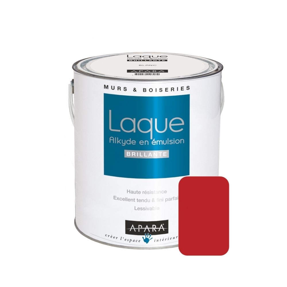 Apara - Peinture laque brillante pour murs et boiseries-2.5 litres-Opéra - Peinture & enduit rénovation