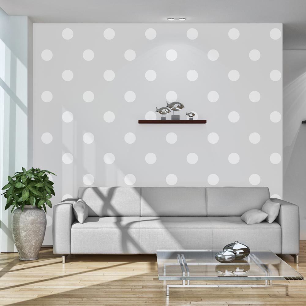 Bimago - Papier peint - Cheerful polka dots - Décoration, image, art | Fonds et Dessins | Géométrique | - Papier peint