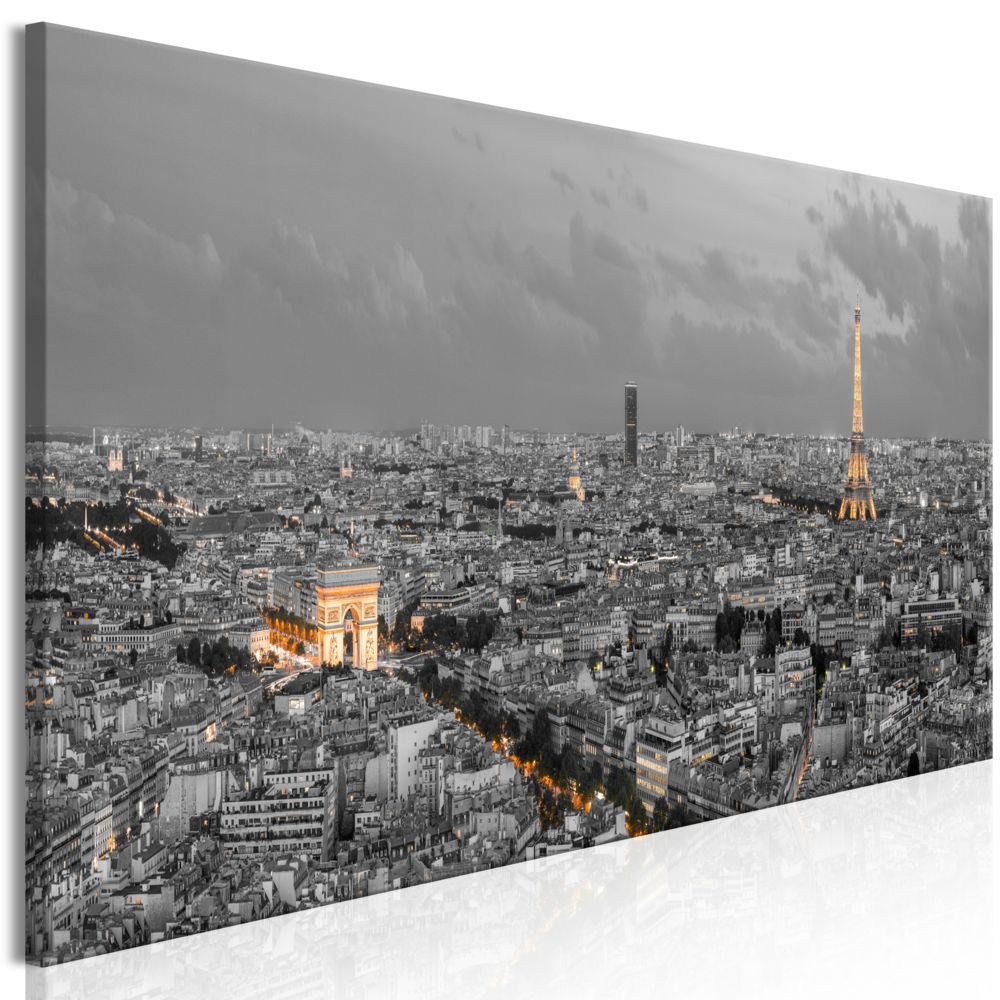 Bimago - Tableau - Panorama of Paris (1 Part) Narrow - Décoration, image, art | Villes | Paris | - Tableaux, peintures