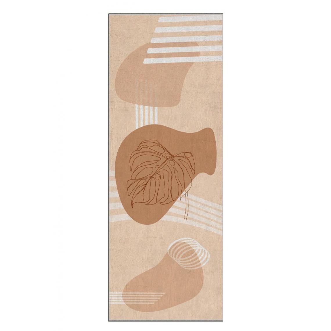 Homemania - HOMEMANIA Tapis décoratif Outline 5 - Marron - 80 x 150 cm - Tapis
