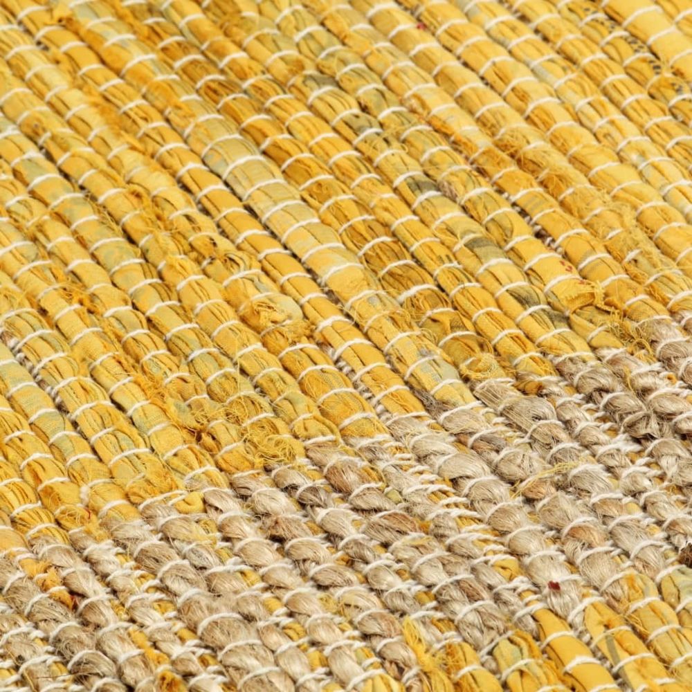 marque generique - Icaverne - Petits tapis ensemble Tapis fait à la main Jute Jaune 160x230 cm - Tapis