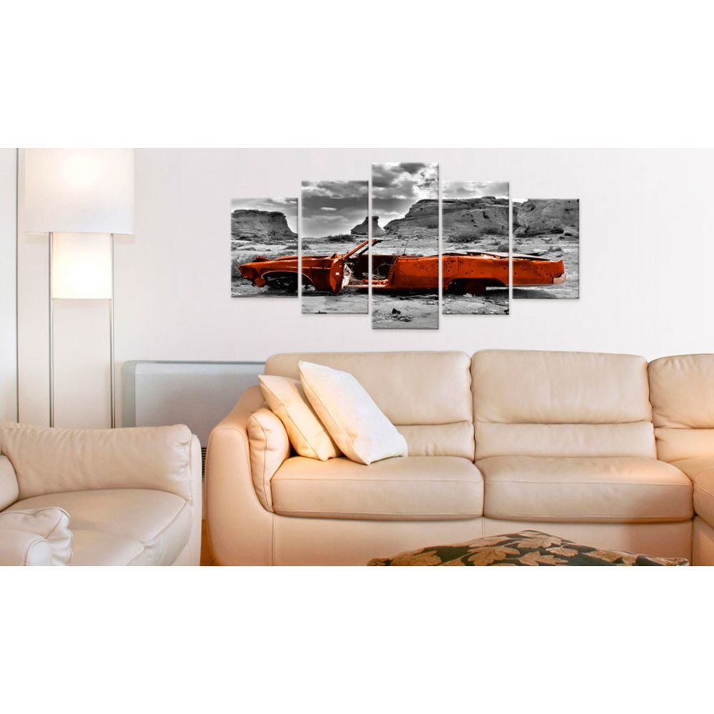 marque generique - 100x50 Tableau Chic Orange car - Tableaux, peintures