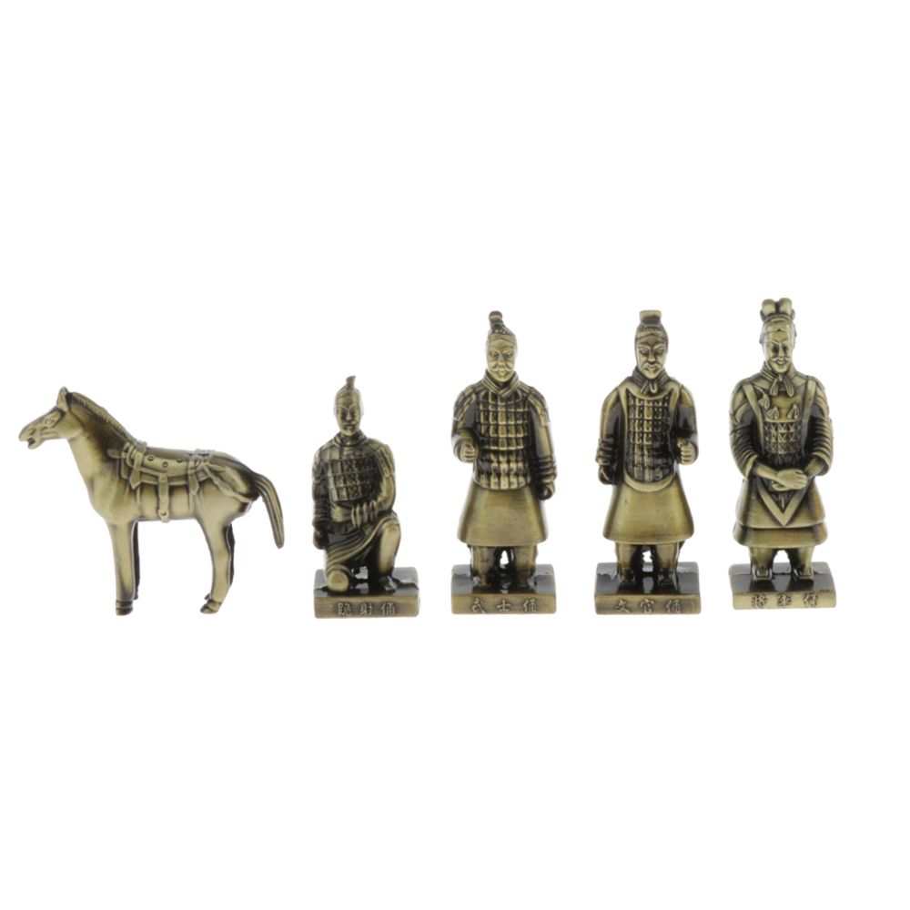 marque generique - Guerriers et chevaux en terre cuite de Qin Shihuang Décoration Métiers en Métal S-1 - Objets déco