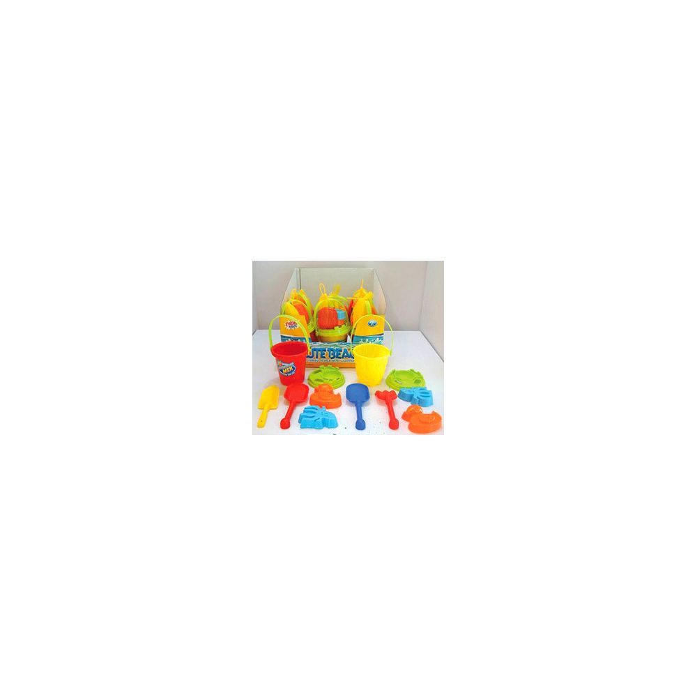 Coolminiprix - Lot de 3 - Set jouets de sable 6 pièces 11 x 10cm coloris assortis - Qualité COOLMINIPRIX - Objets déco