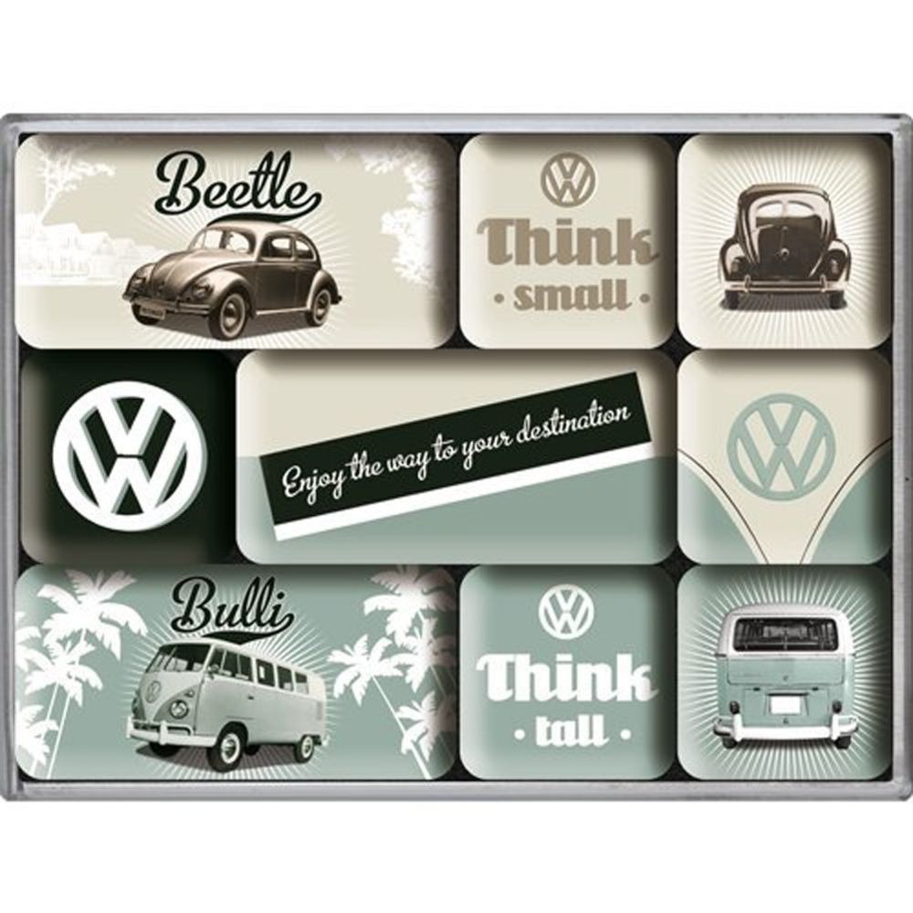 Volkswagen - 9 mini-magnets resine Volkswagen - Affiches, posters