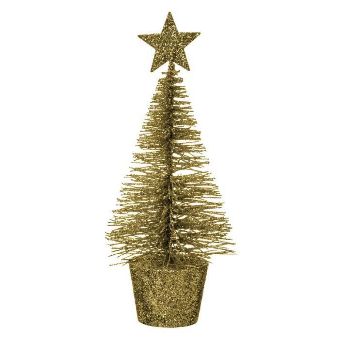 Feeric Lights And Christmas - FEERIC LIGHTS AND CHRISTMAS - Décoration de sapin de table - pailletée - H14 cm - Décorations de Noël