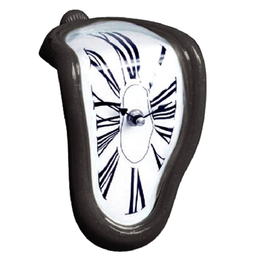 marque generique - Vintage rétro art nouveauté fusion horloge murale maison suspendus étagère décor noir - Horloges, pendules