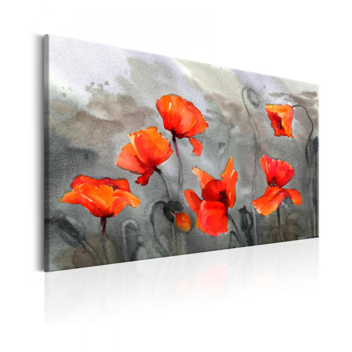 Artgeist - Tableau - Poppies (Watercolour) 90x60 - Tableaux, peintures