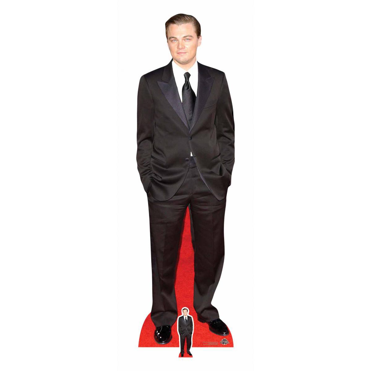 Star Cutouts - Figurine en carton taille reelle Leonardo DiCaprio (costume noir) 183cm - Statues