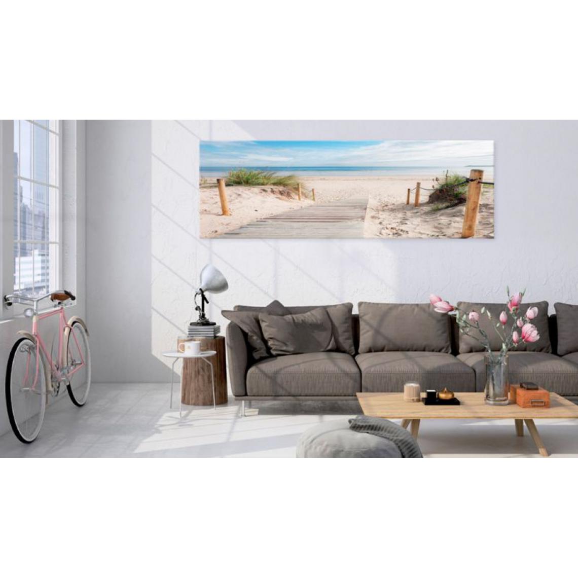 Artgeist - Tableau - Charming Beach .Taille : 150x50 - Tableaux, peintures