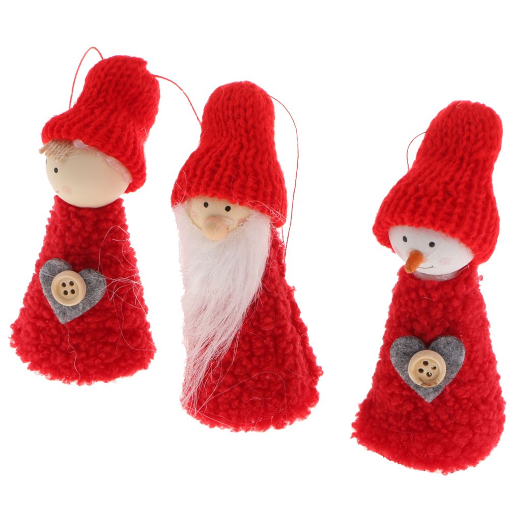 marque generique - Père Noël bonhomme de neige fille pendentif pendentif suspendu décor de la c - Objets déco