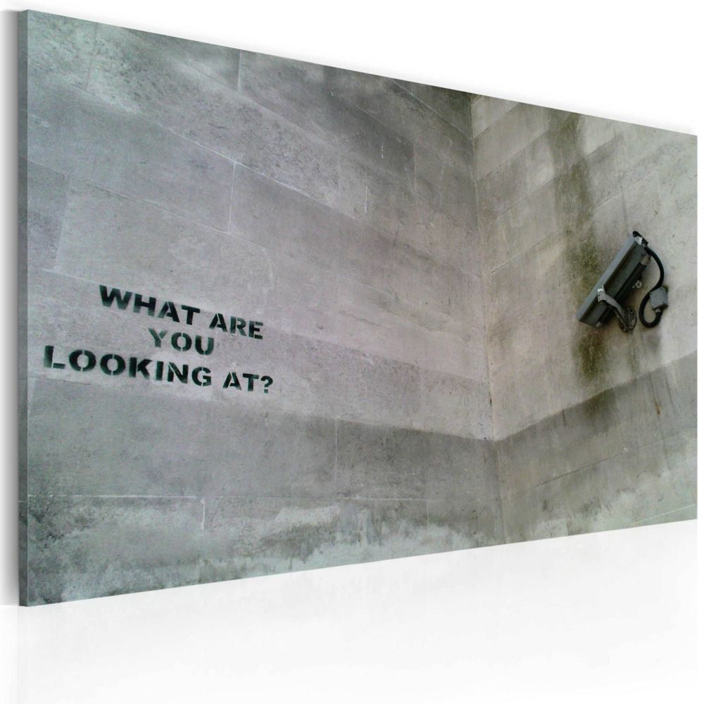 Artgeist - Tableau - Qu'est-ce que tu regardes? (Banksy) - Tableaux, peintures