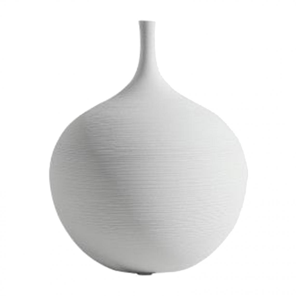 marque generique - Minimalisme Fleur Vase Zen Bud Vase Table Centre De Table Vases Blanc C - Vases