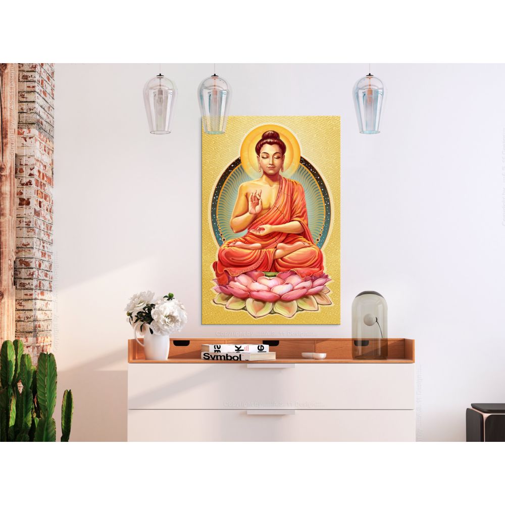marque generique - 80x120 Tableau Zen Chic Peace of Buddha (1 Part) Vertical - Tableaux, peintures