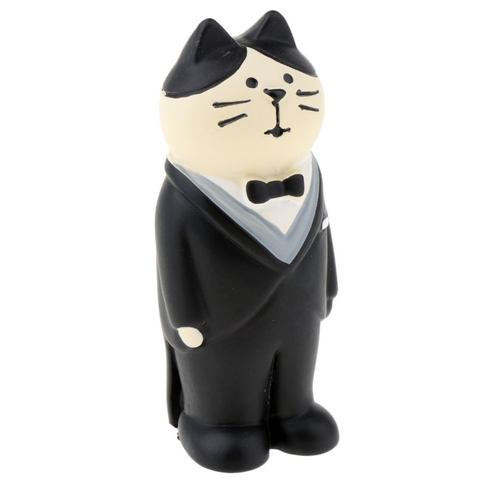 marque generique - Jouet de chat de mariage de résine miniature pour le marié de chat de décoration de voiture - Objets déco