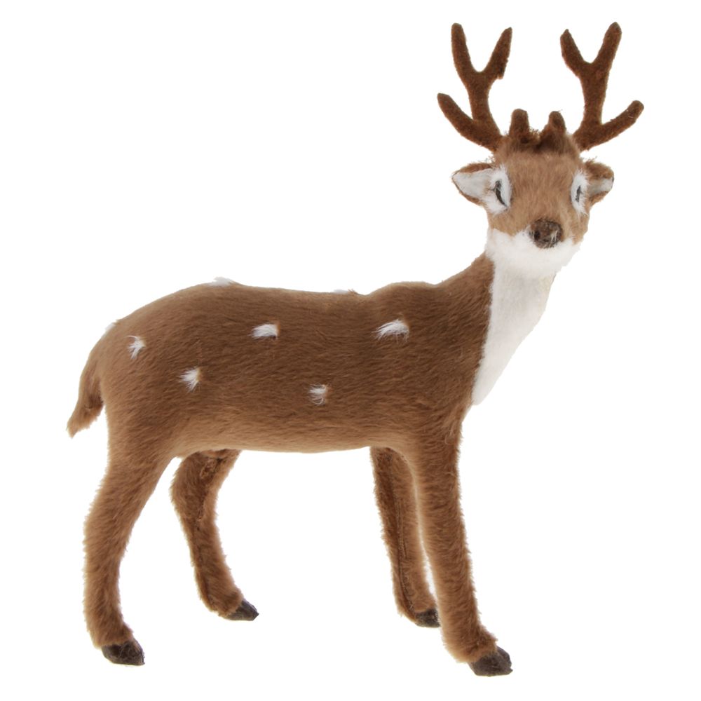 marque generique - Simulation peluche de cerf marron maison Noël - Décorations de Noël