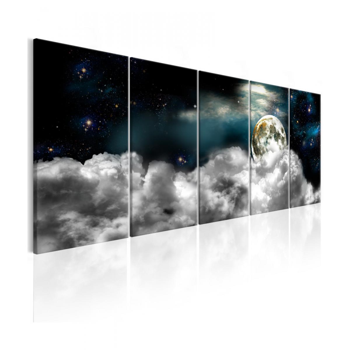 Artgeist - Tableau - Moon in the Clouds I 200x80 - Tableaux, peintures