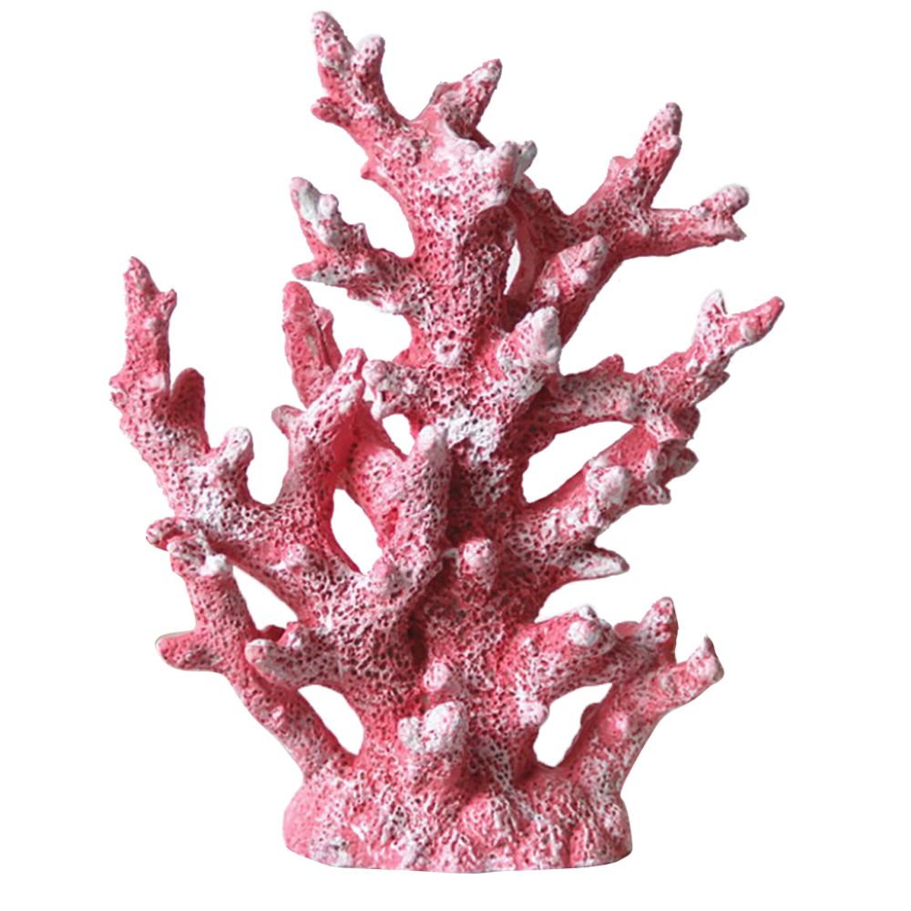 marque generique - artificiel corail plante poisson réservoir décor aquarium récif ornement sous-marin rose - Statues