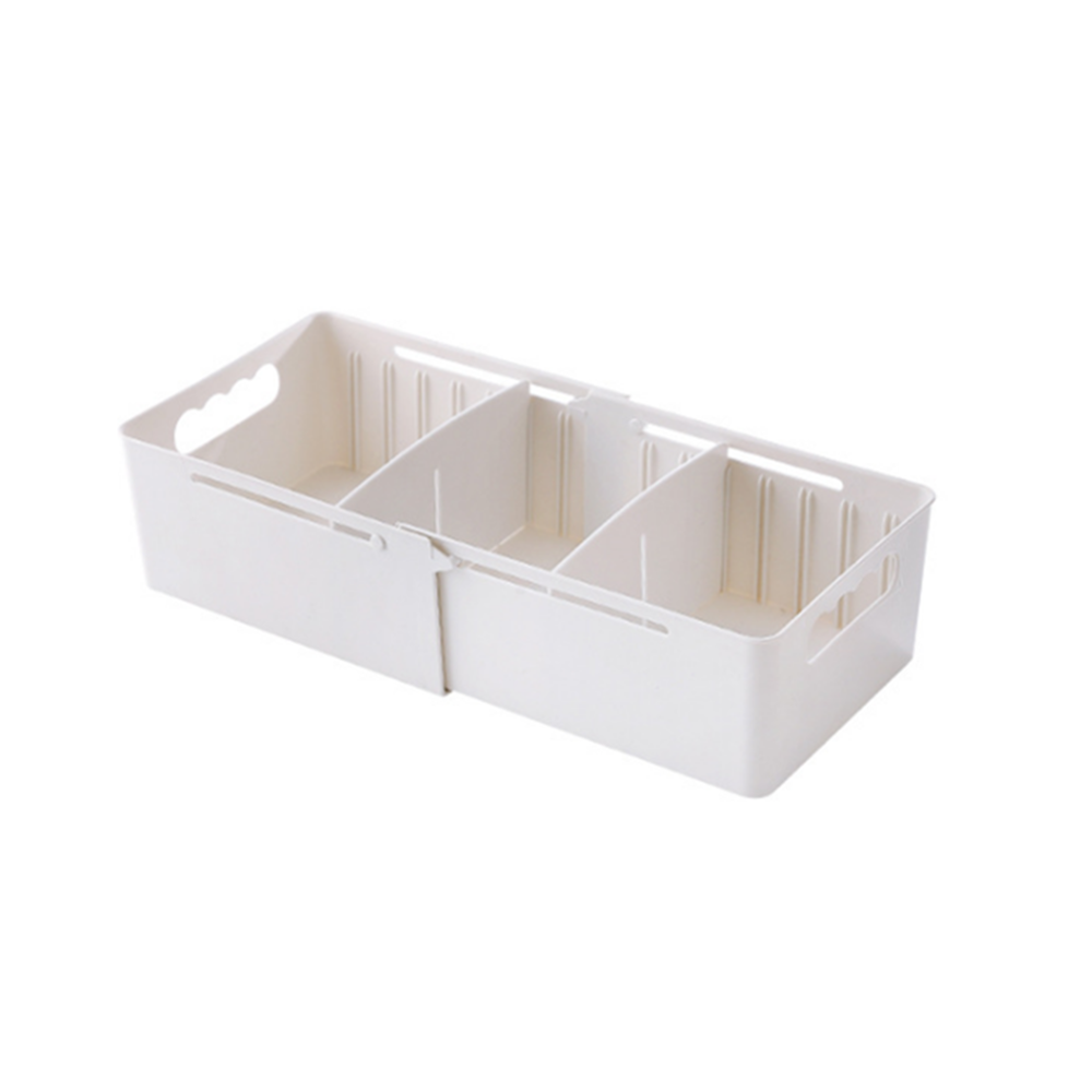 marque generique - YP Select Boîte de réception de boîte de rangement de tiroir en plastique de sous-vêtements partitionnés - blanc - Rangements placards et tiroirs