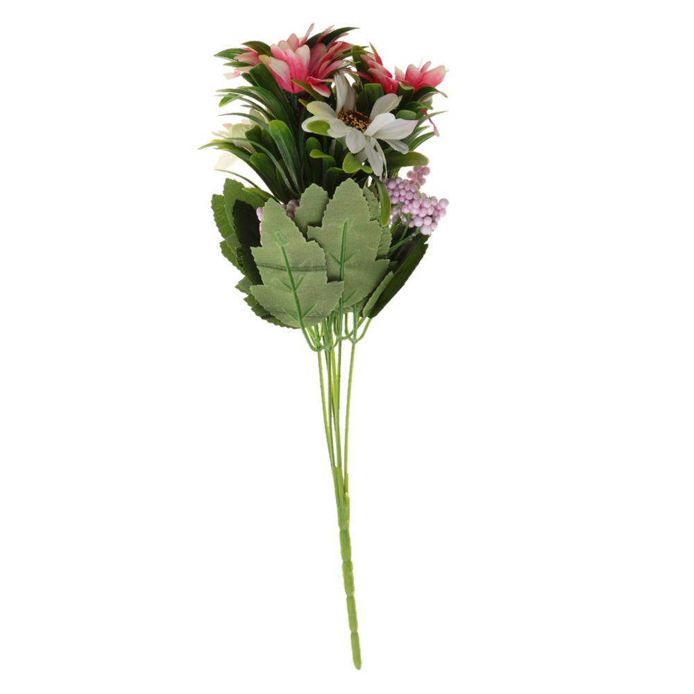 marque generique - 1 pièce à 6 boutons de fleurs de marguerite en soie artificielle décoration de mariage rose - Plantes et fleurs artificielles