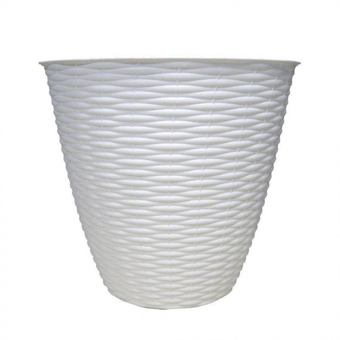 Ac-Deco - Cache-pot - PAGLIA - D 24 cm - Blanc - Vases
