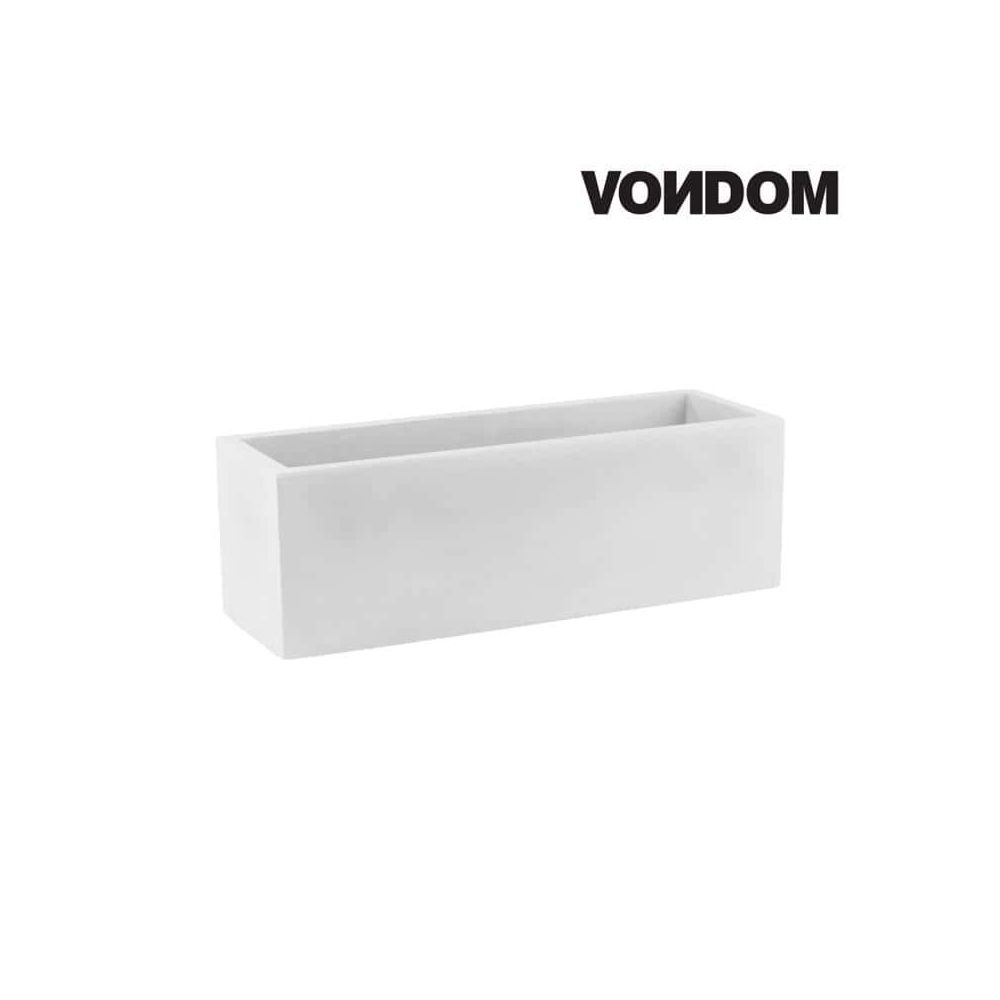 Vondom - Pot VONDOM Modèle Jardinera - Blanc mat - 100cm - Plantes et fleurs artificielles