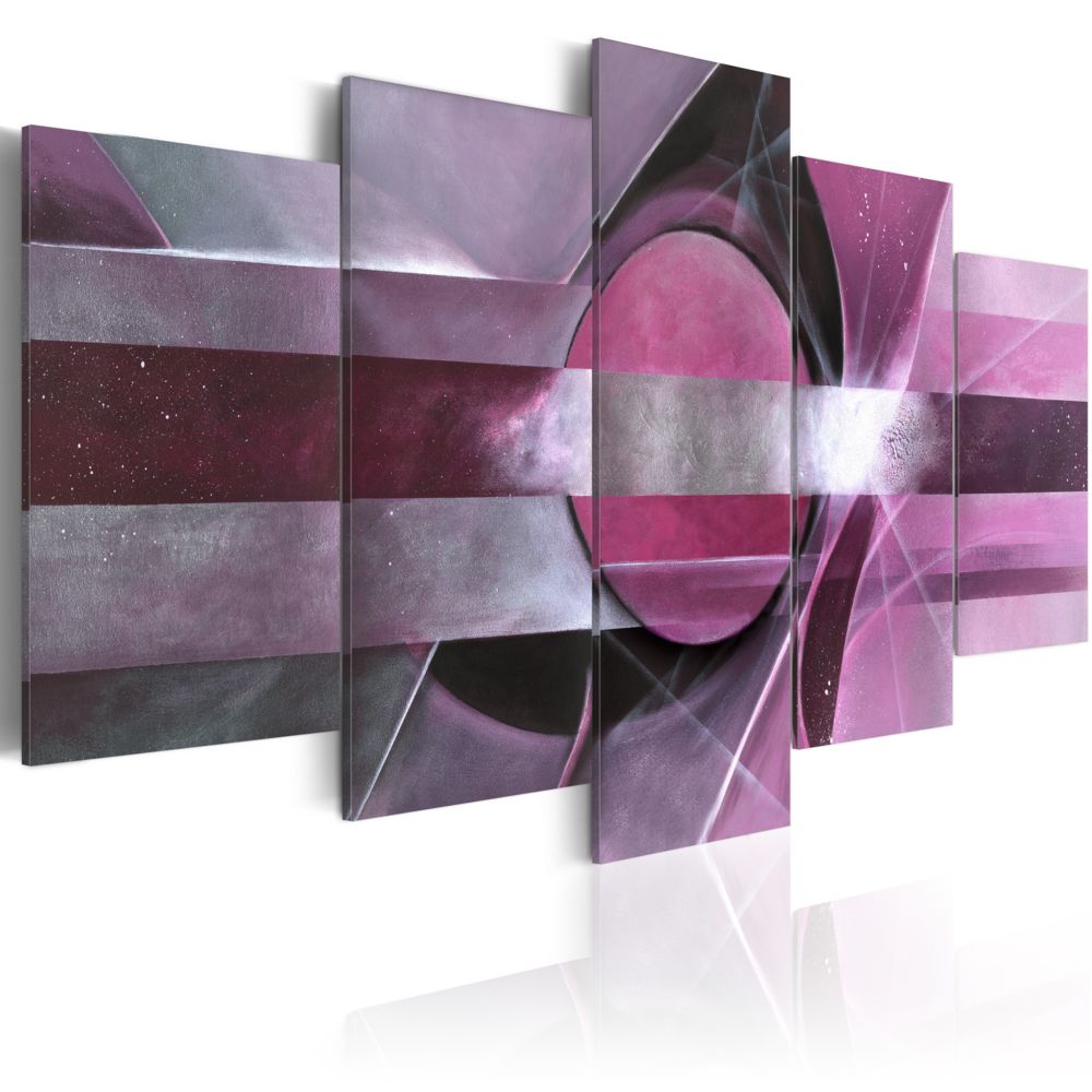 Bimago - Tableau | Abstraction violette | 200x100 | XXL | Abstraction | - Tableaux, peintures