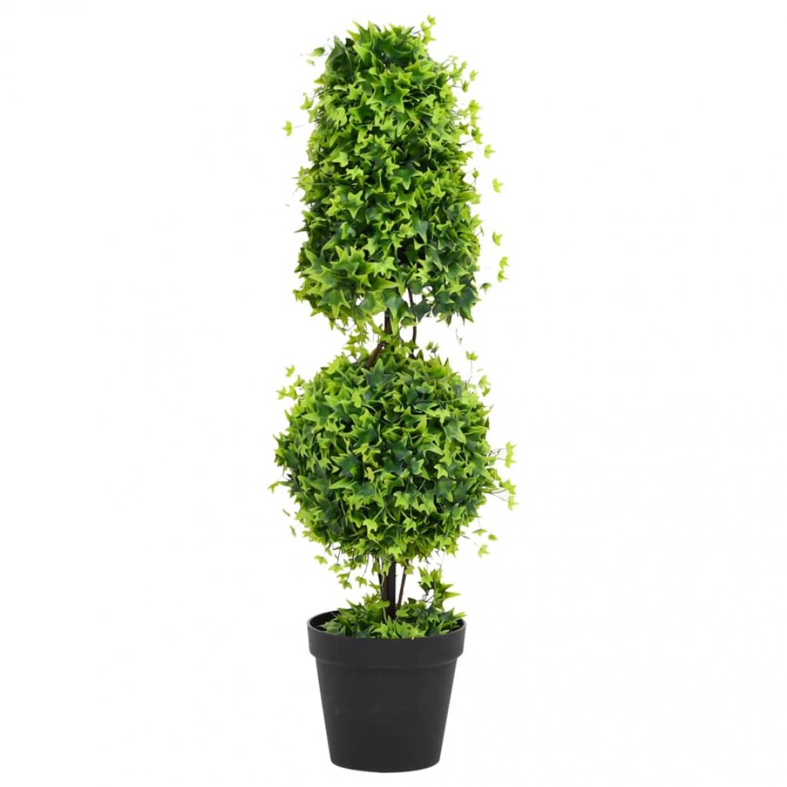 Vidaxl - vidaXL Plante de buis artificiel avec pot Vert 100 cm - Plantes et fleurs artificielles